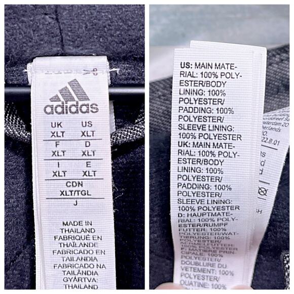 NC State Wolfpack On-Field Parka Jacket Gray Hooded Insulated Mens XLT XL Tall - Picture 9 of 9